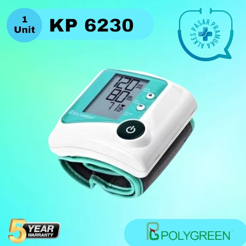 Jual Tensimeter Digital Pergelangan Polygreen KP6230 Tensi Digital ...