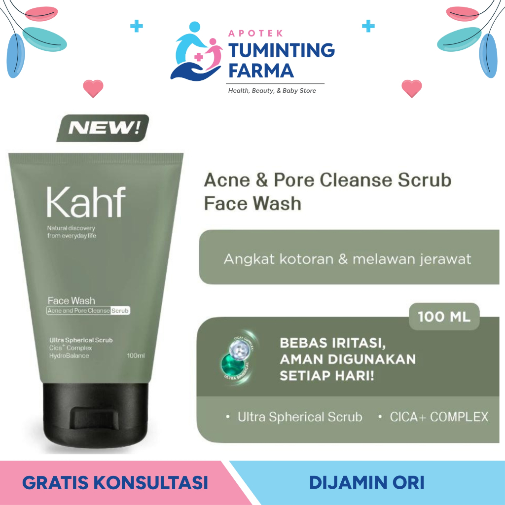 Jual Kahf Acne and Pore Cleanse Face Wash 100 ml - Cocok Untuk Kulit