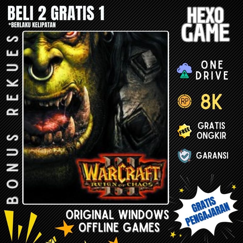 Warcraft III: Reign Of Chaos Sur PC – Complet – Très Bon état