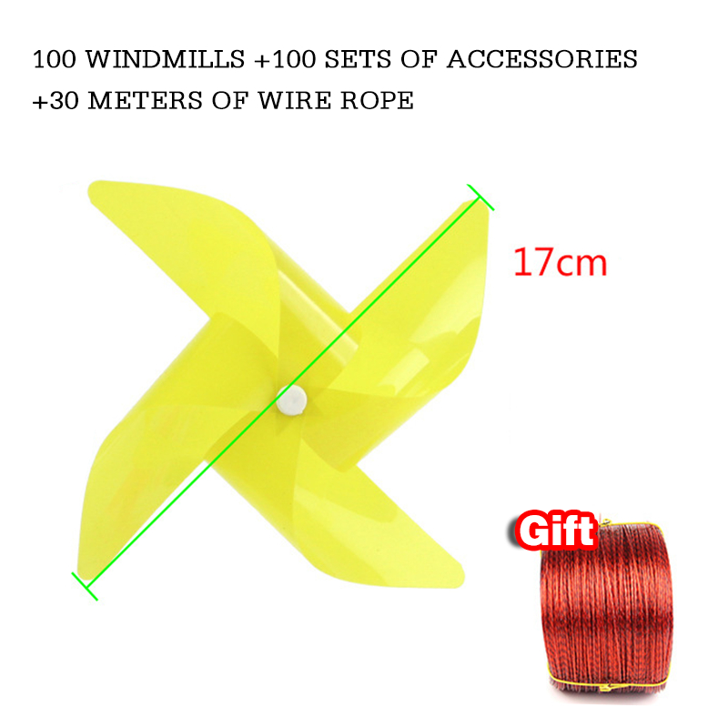 Jual 100Pcs Colorful Pinwheels PVC Windmill Toy Mainan Kincir Angin ...