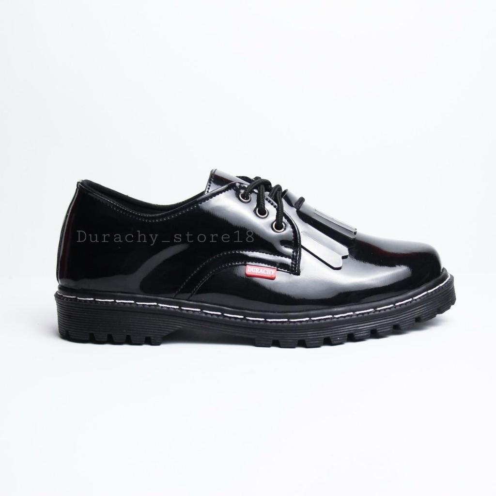 Jual DURACHY Sepatu Formal Pria Kulit Hitam Low Boots / Sepatu Pantofel ...