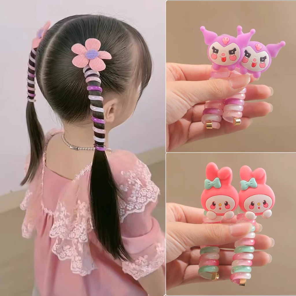 Jual COD⭐Ikat Rambut Anak Sanrio Tali Rambut Anak-anak Perempuan Bergulir Saluran Telepon Cincin Kuncir Kuda Tinggi Karet MK | Shopee Indonesia