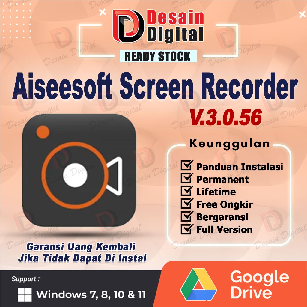 Jual Software Rekam Layar - Aiseesoft Screen Recorder 3.0.56 Full ...