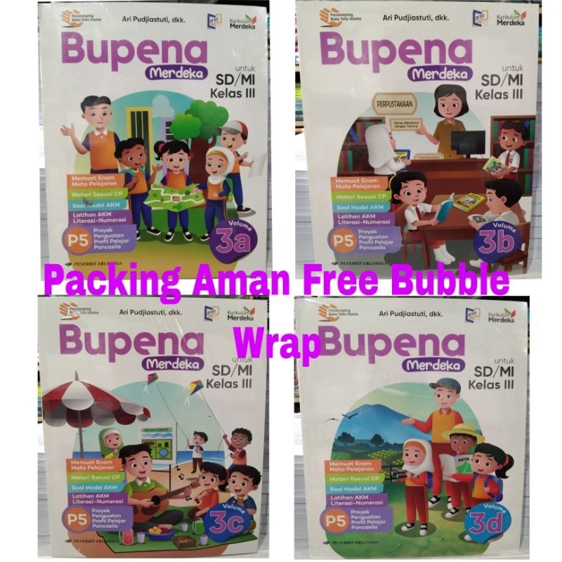 Jual Buku Original BUPENA Merdeka SD Kelas 3A 3B 3C 3D Kurikulum ...