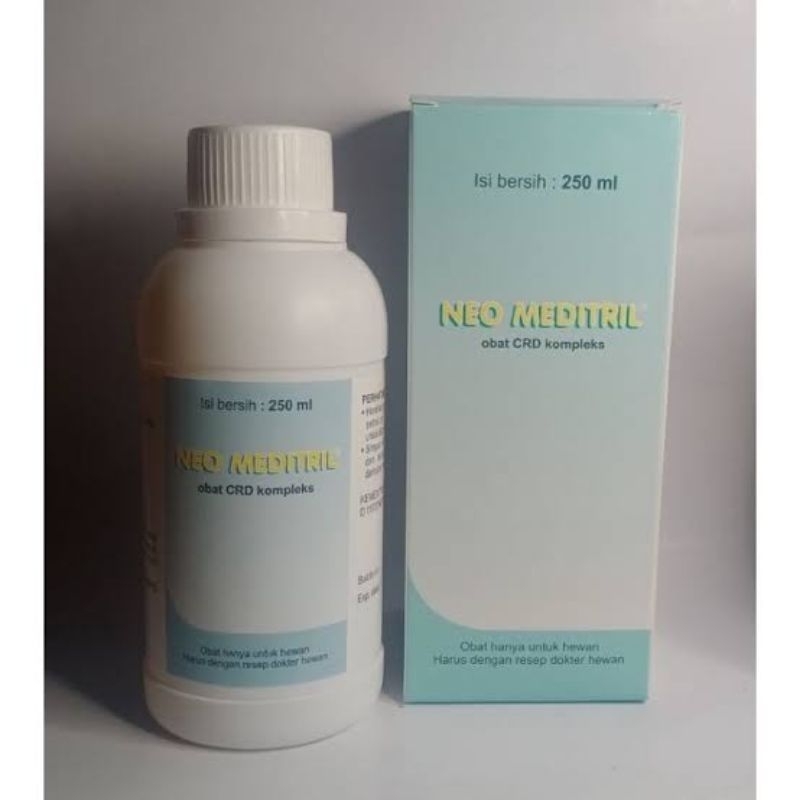 Jual NEO MEDITRIL 250ml- obat ayam CRD PILEK SNOT unggas | Shopee Indonesia