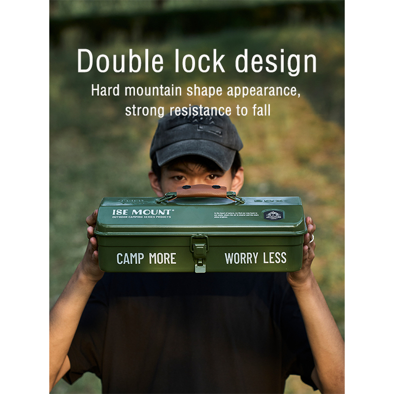 Jual Outdoor kit with stickers Clutter storage box Camping portable ...