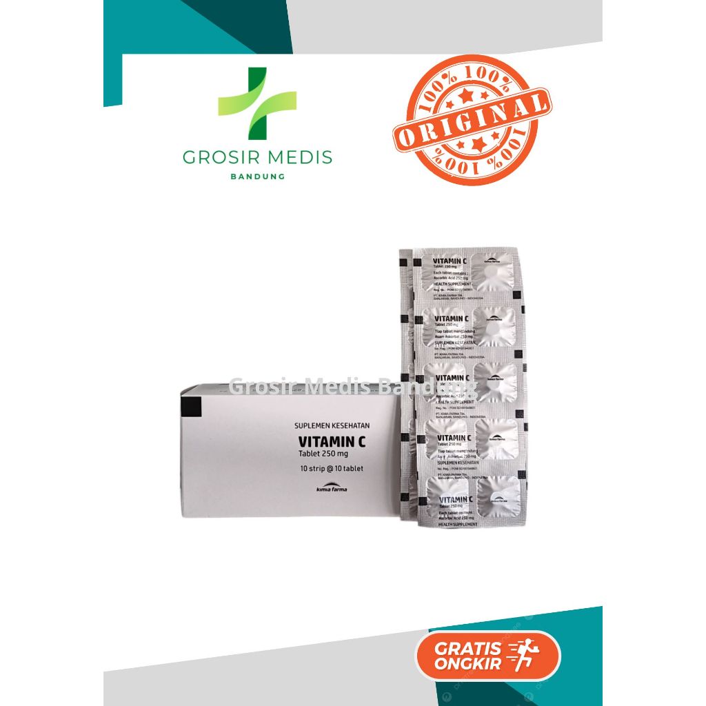 Jual VITAMIN C 50mg | VITAMIN C 250 mg KIMIA FARMA | VITAMIN C 500 mg