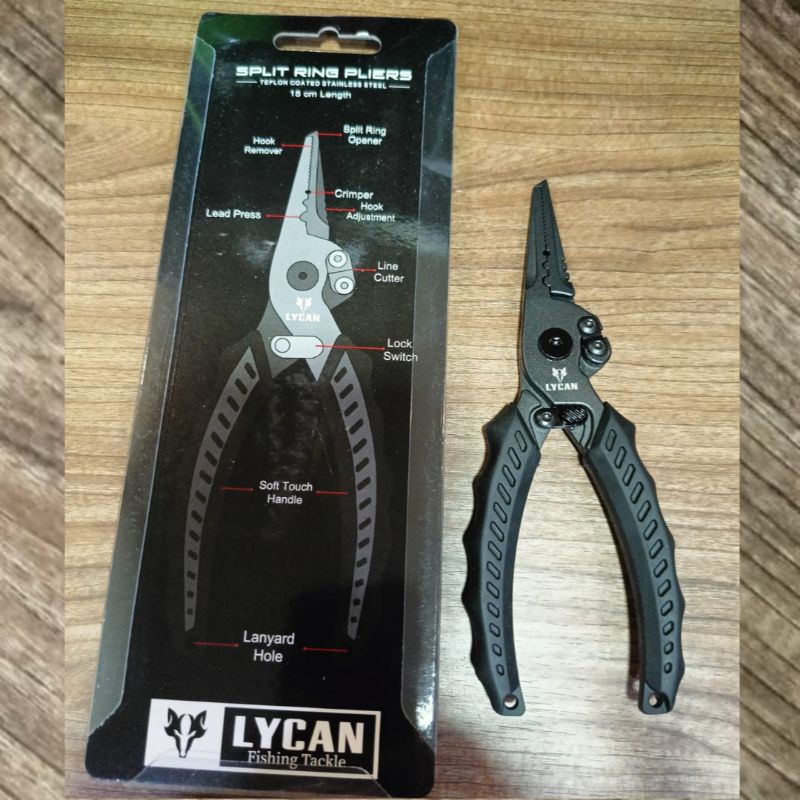 Jual Tang Mancing Serbaguna Fishing Pliers Split Ring Lycan | Shopee ...