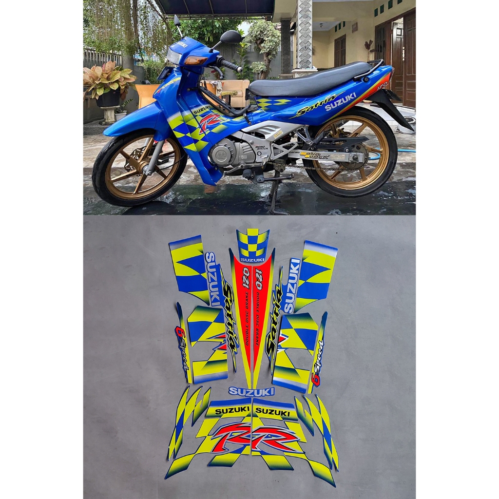 Jual STIKER STRIPING & LIS BODY SATRIA R120 SATRIA KOTAK SATRIA LUMBA ...