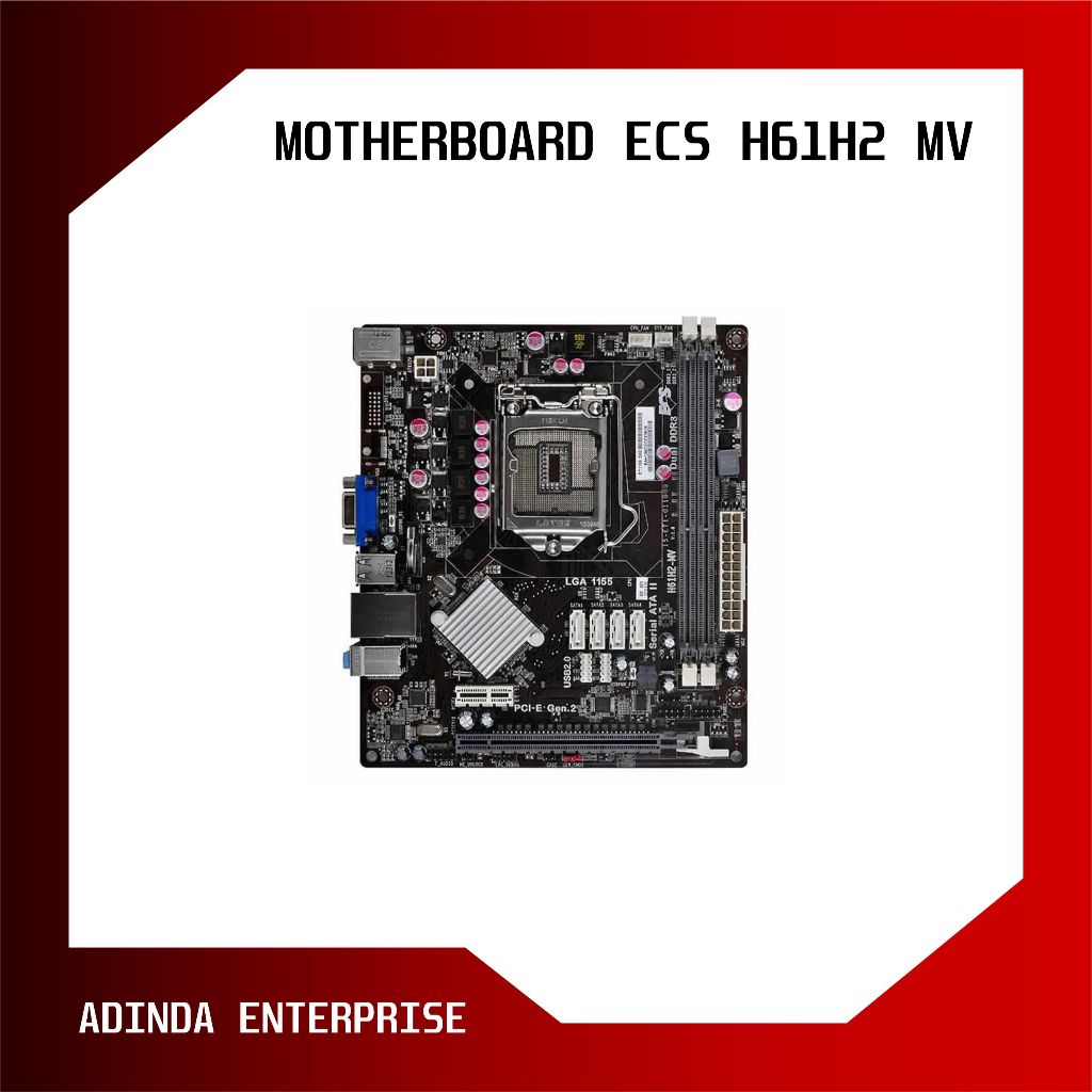 Jual Paket Motherboard Ecs H61h2 Mv Shopee Indonesia