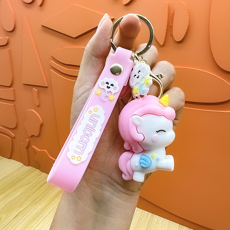 Jual Gantungan Kunci Motif Unicorn Keychain Bahan PVC | Shopee Indonesia