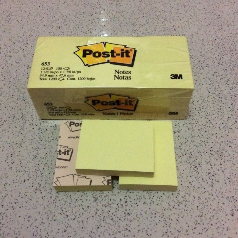 Jual Post-it 653 3M Sticky Notes 1 Pak (12pad) | Shopee Indonesia
