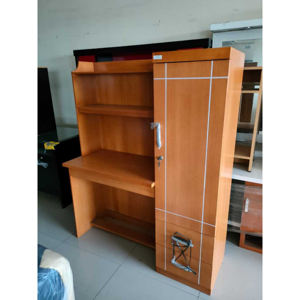Jual Meja Belajar Kayu Cat Duco FREE RAKIT | Shopee Indonesia