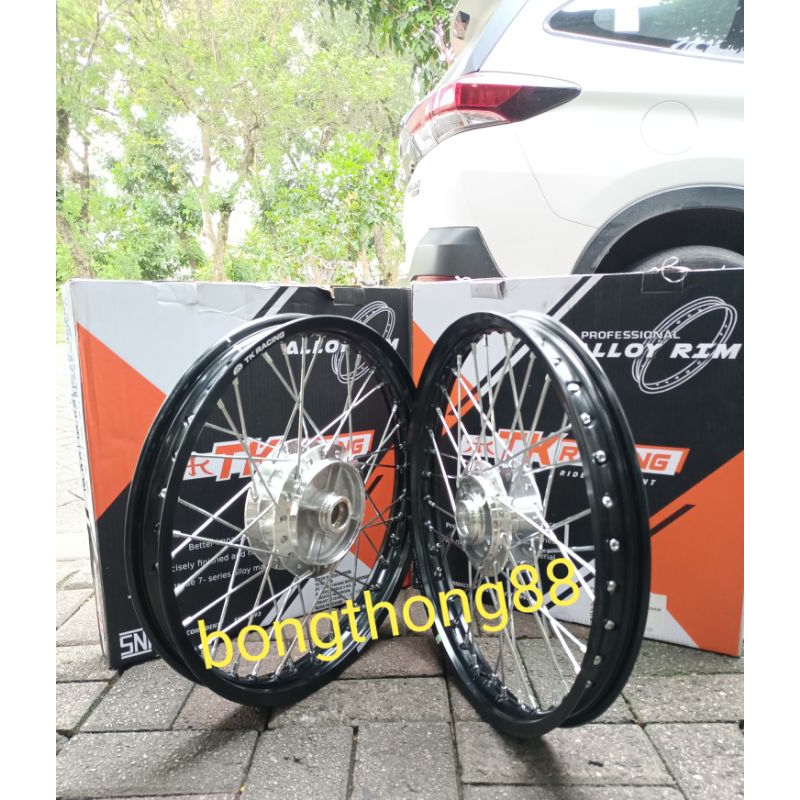 Jual Velg Set TK Racing Ring 17 140 160 Supra x125 Old Depan disc Belakang Tromol jari jari Shopee Indonesia