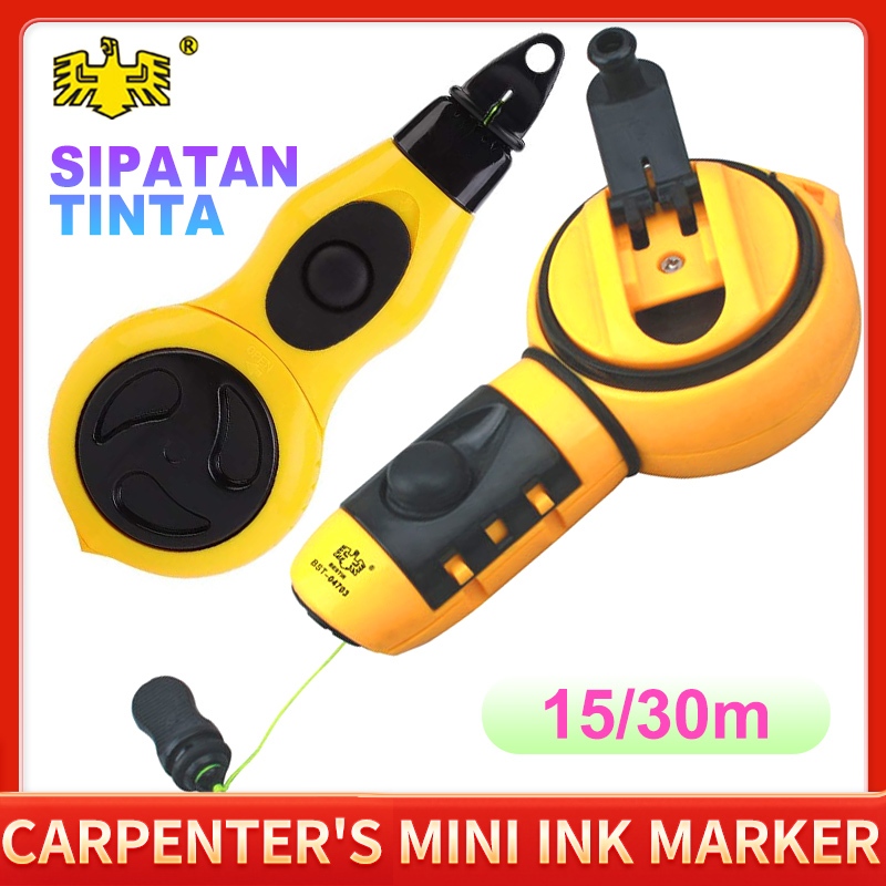 Jual Sipatan Lot Benang Tajima Carpenter Mini Ink Marker Penggaris ...