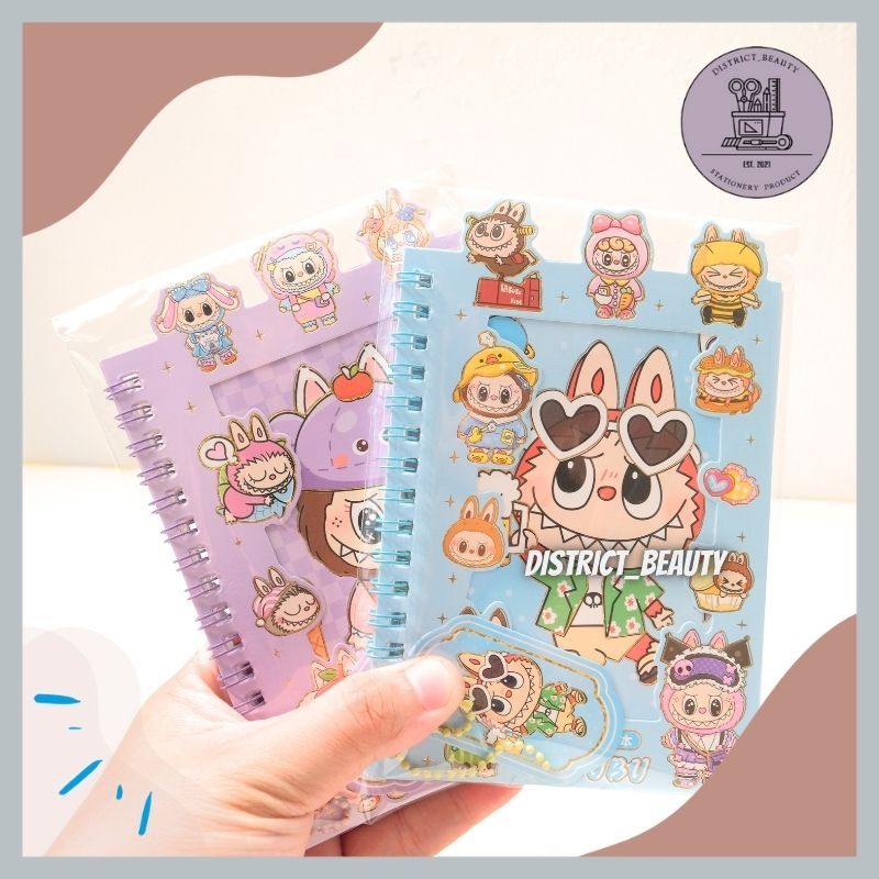 Jual BUKU STIKER LABUBU NOTEBOOK STIKER SPIRAL NOTE RING STIKER LABUBU ...