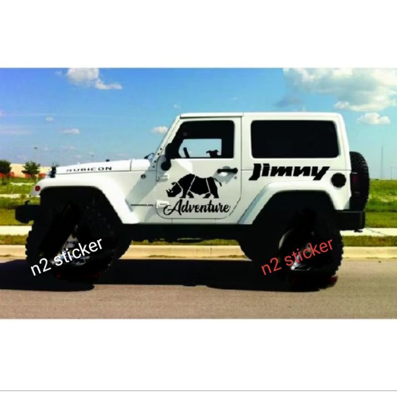 Jual STICKER MOBIL JEEP KATANA JIMNY STIKER ADVENTURE Stiker body mobil ...