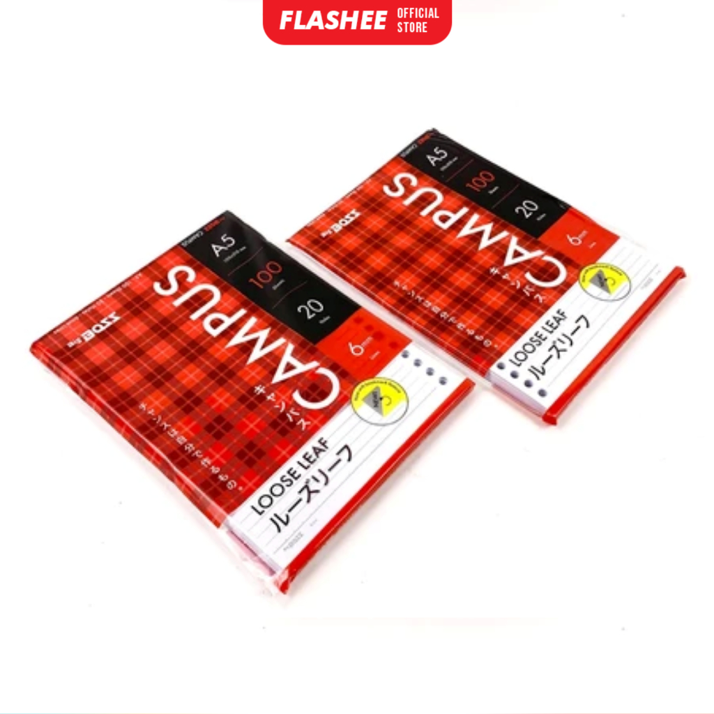 Jual Flashee Loose Leaf A5 Garis 100 Lembar Kertas File Note Isi Binder ...
