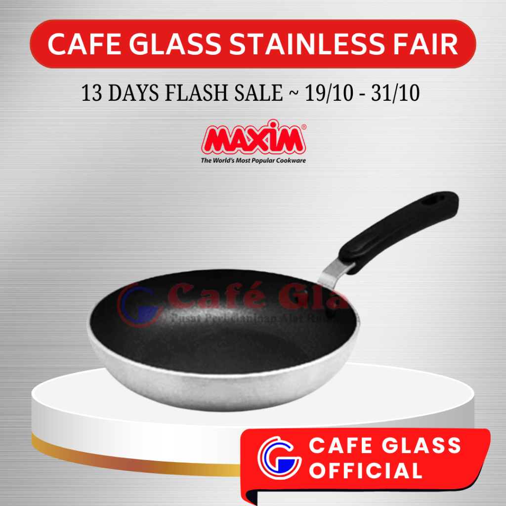 Maxim New Commercial Wajan Teflon Anti Lengket 20Cm Frypan