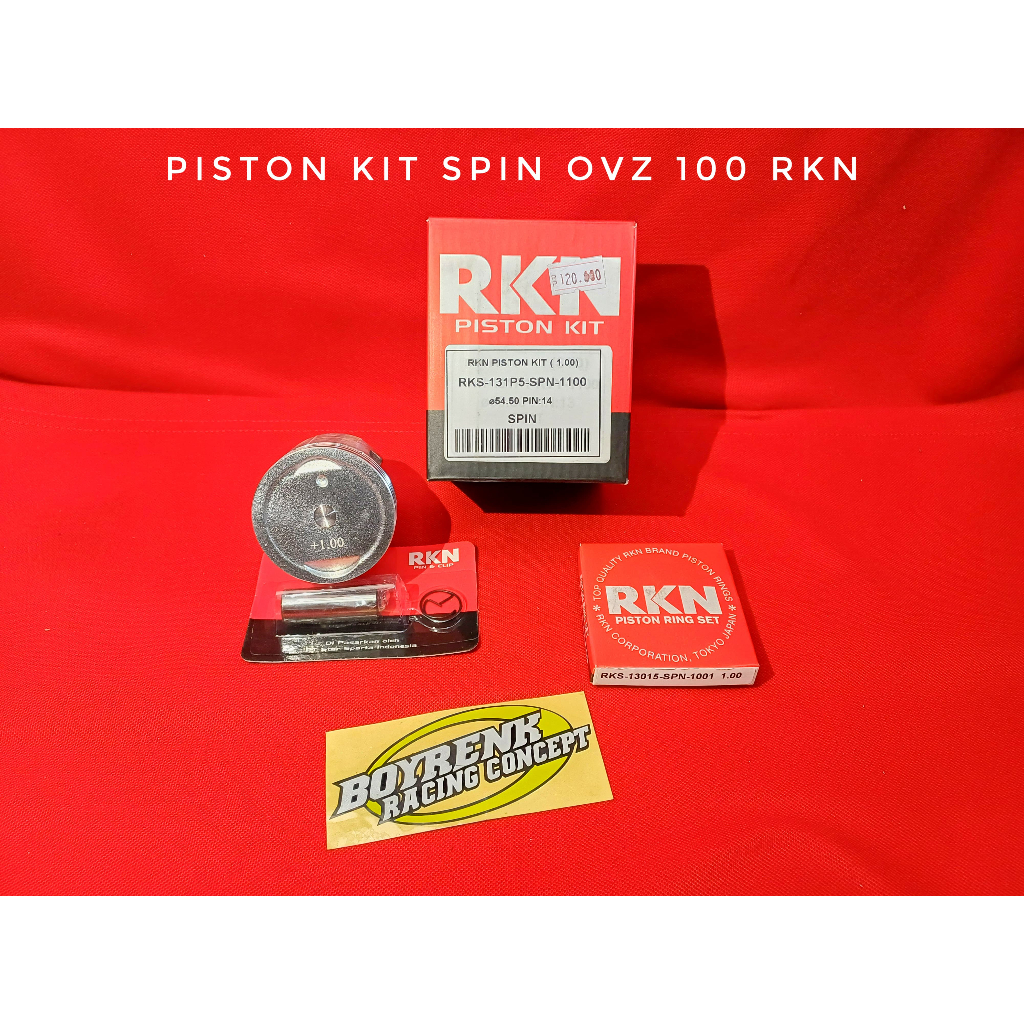 Jual PISTON KIT SEHER SET SPIN OVZ STD-100 RKN RIK RIKEN | Shopee Indonesia