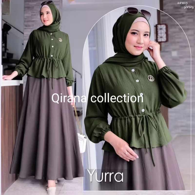 Jual Oneset rok terbaru bahan crinkle size L, XL, XXL dan XXXL-setelan ...