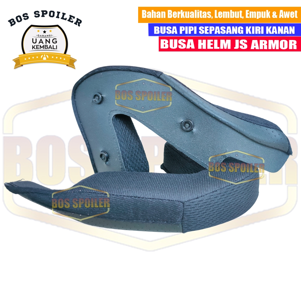 Jual Busa Helm Js Armor Yakuza Half Face Busa Pipi Cheek Pad JS Armor ...
