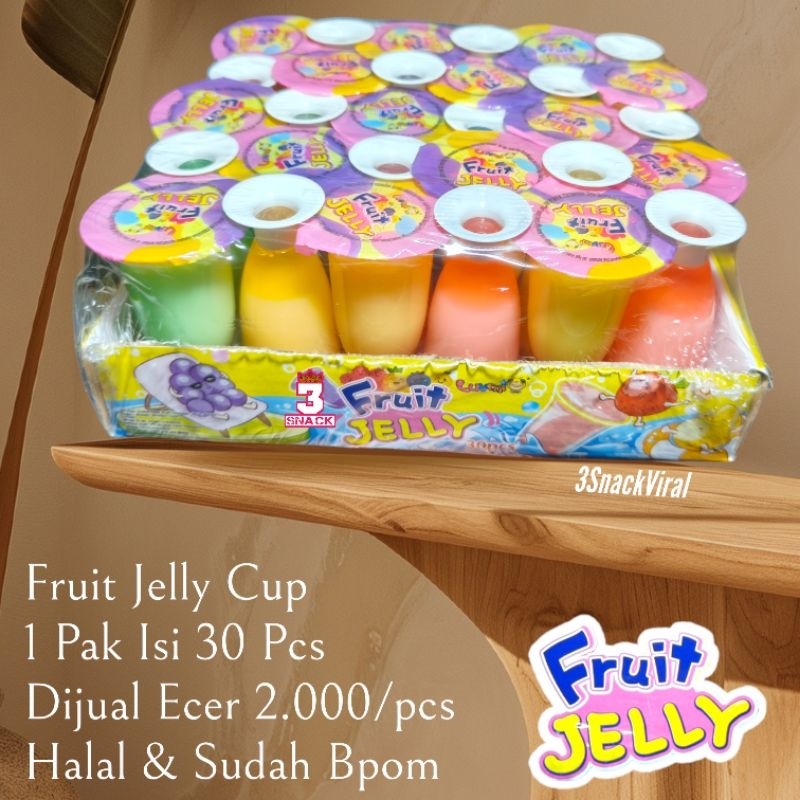 Jual JELLY FRUIT CUP 1 PAK ISI 30 PCS | Shopee Indonesia
