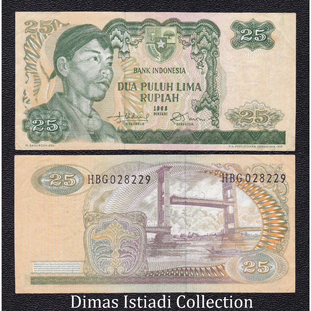 Jual Uang Kuno 25 Rupiah 1968 Sudirman | Shopee Indonesia