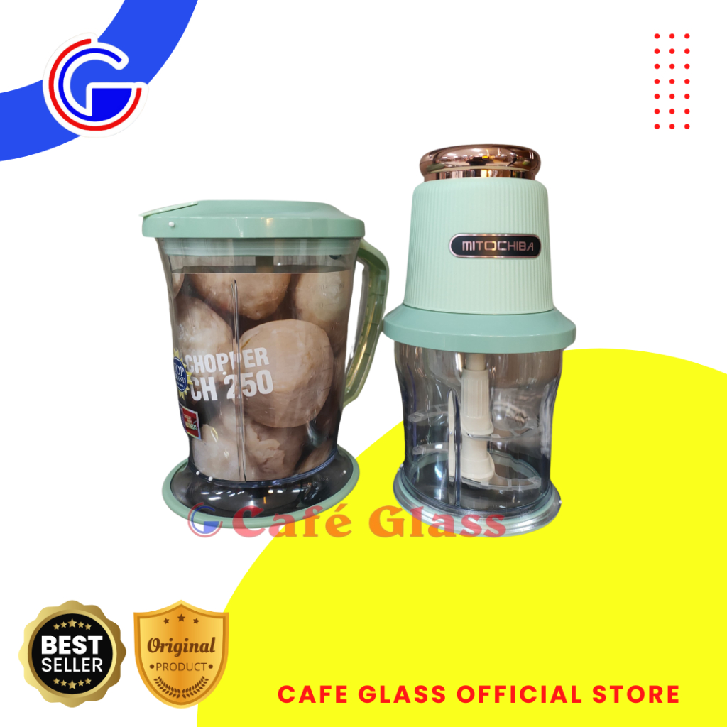 Chopper Mitochiba Ch-250 3 Tingkat 9 Mata Pisau/Penggiling Daging Buah Dan Sayur