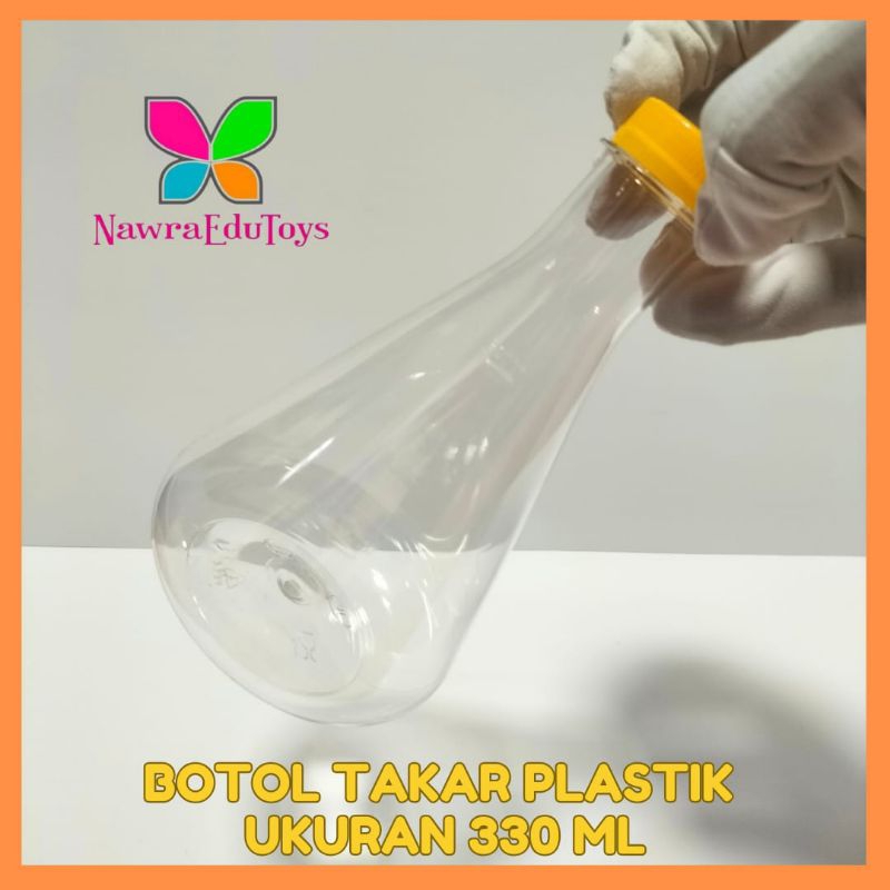 Jual BOTOL plastik 330 ml / botol takar / botol lab | Shopee Indonesia
