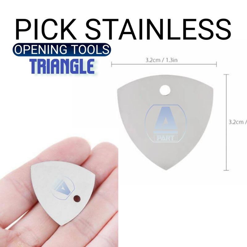 Jual OPENING TOOLS PICK STAINLESS TRIANGLE | Shopee Indonesia