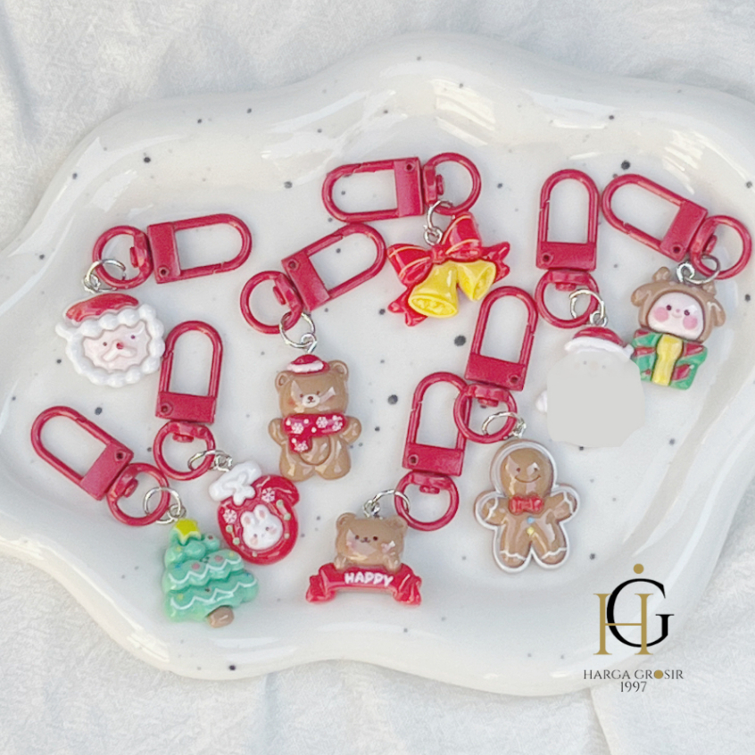 Jual GANTUNGAN KUNCI RESIN ORNAMEN NATAL 1526 KEYCHAIN KEYRING SANRIO ...