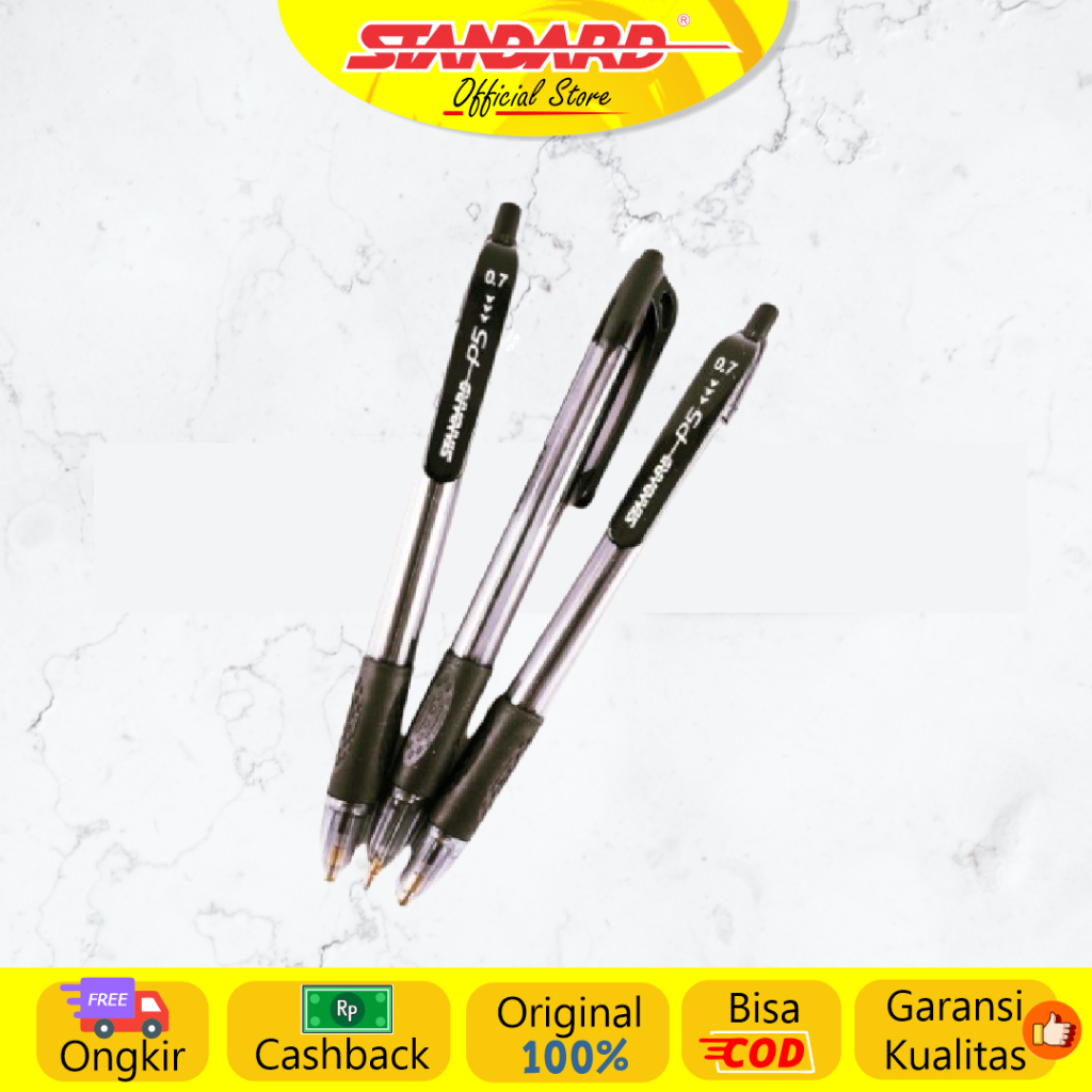 Standard - Pulpen P5 0.7 ( Alat Tulis / Pen / Ballpoint / Pena ) (3)