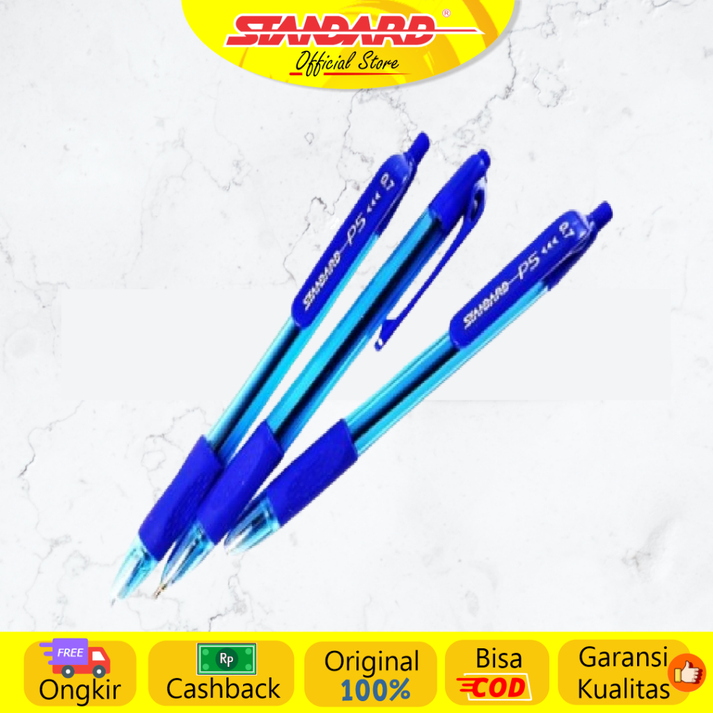 Standard - Pulpen P5 0.7 ( Alat Tulis / Pen / Ballpoint / Pena ) (5)