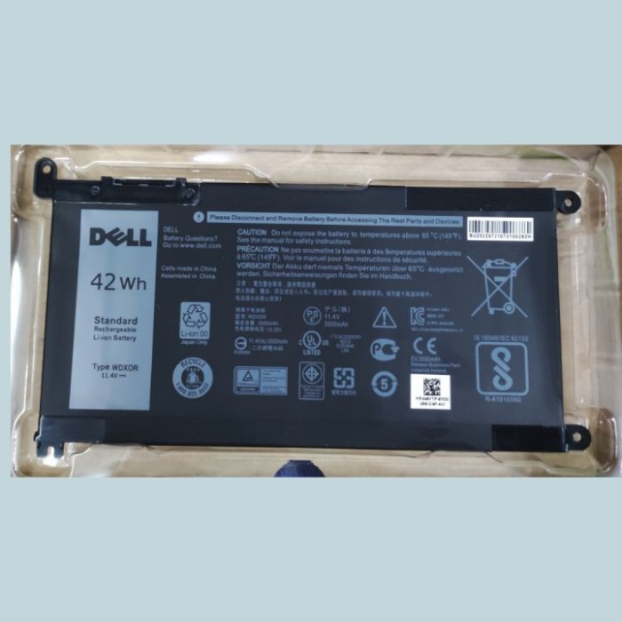 Jual Baterai Laptop Del WDX0R FW8KR WDXOR TJX4 for Inspiron 7368 7460 ...