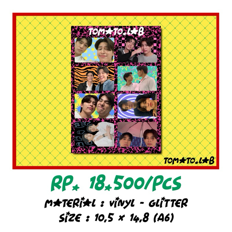 Jual STICKER GLITTER POND PHUWIN GMM || Tomat0.lab | Shopee Indonesia