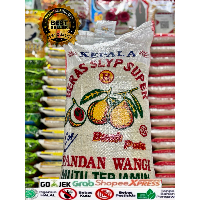 Jual Beras Pandan wangi Cap Buah pala 5kg 10kg 20kg Termurah | Shopee ...