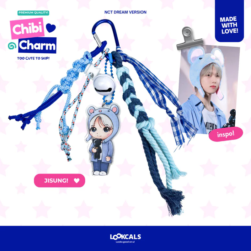 Chibi Charm Bagcharm NCT DREAM Keychain KPOP Aksesori Unik dan Lucu
