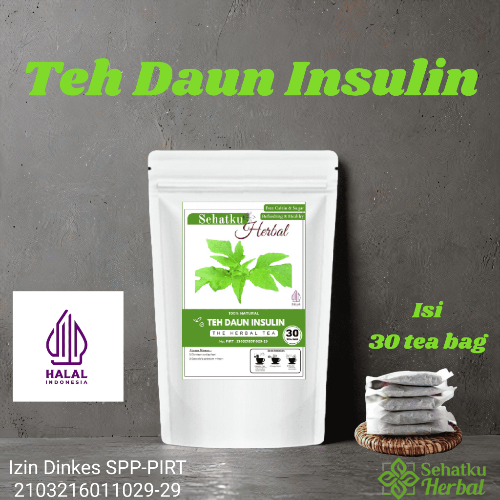 Sehatkuherbal Teh Daun Insulin/Teh Diabetes isi 30 Tea bag