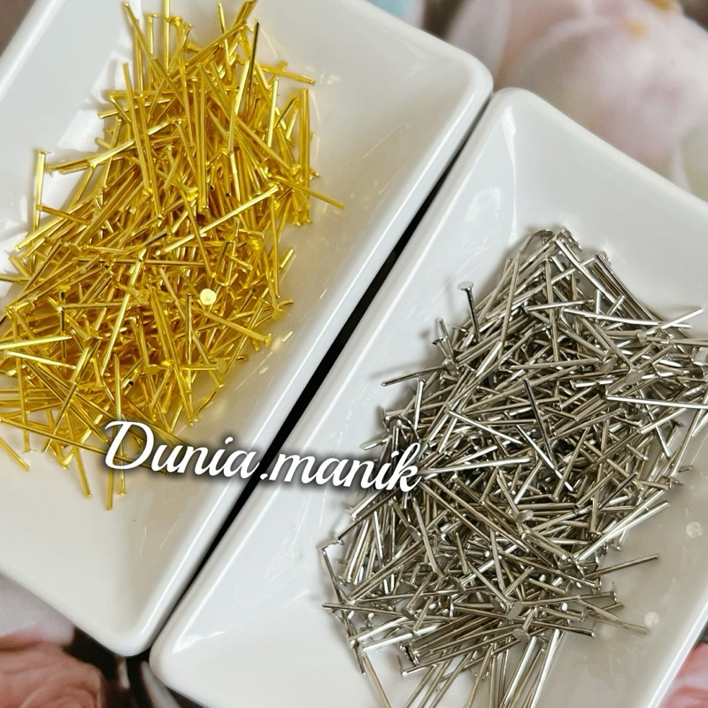 Jual Paku T | Headpin Silver Gold | Paku Mati (15gr) | Shopee Indonesia