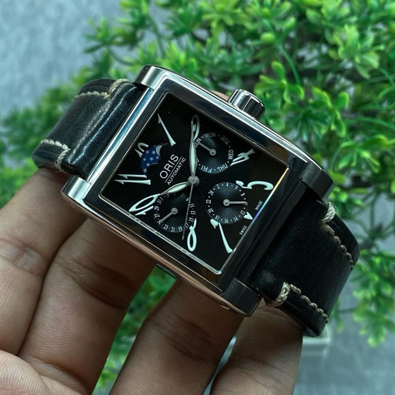 Jual Oris Tank Rectangular Complication 7528 Automatic 33x45mm 