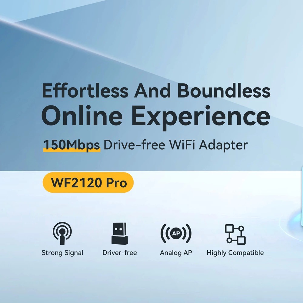 Jual NETIS WF2120 Pro USB Adapter Wifi 150Mbps Netis WF2120 Pro For PC ...