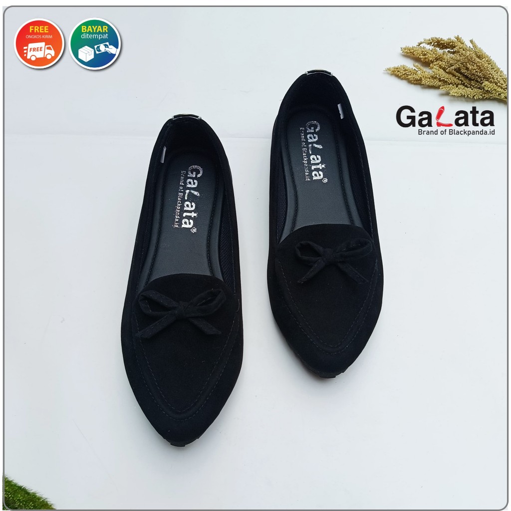 Jual Sepatu Black Panda / Sepatu Wanita / Flatshoes Wanita / Black ...