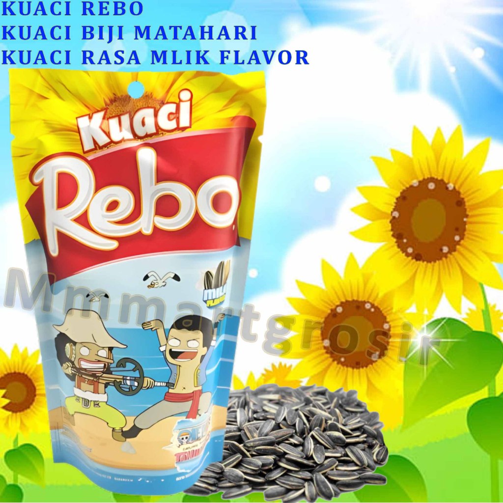 Jual Kuaci Rebo / Kuaci Biji Matahari / Kuaci Rasa Milk / 140gr ...