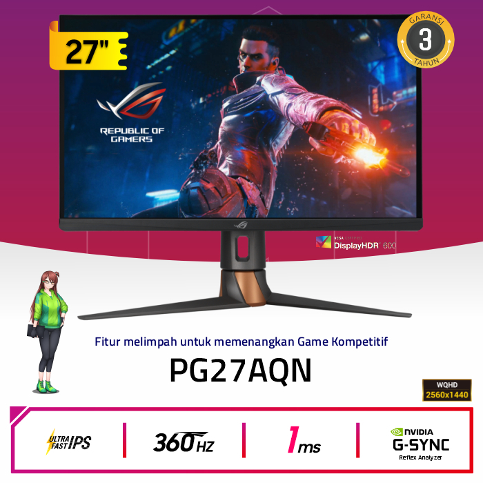 Les moniteurs ASUS ROG Swift PG27AQDM seront mis en vente le 8 mars