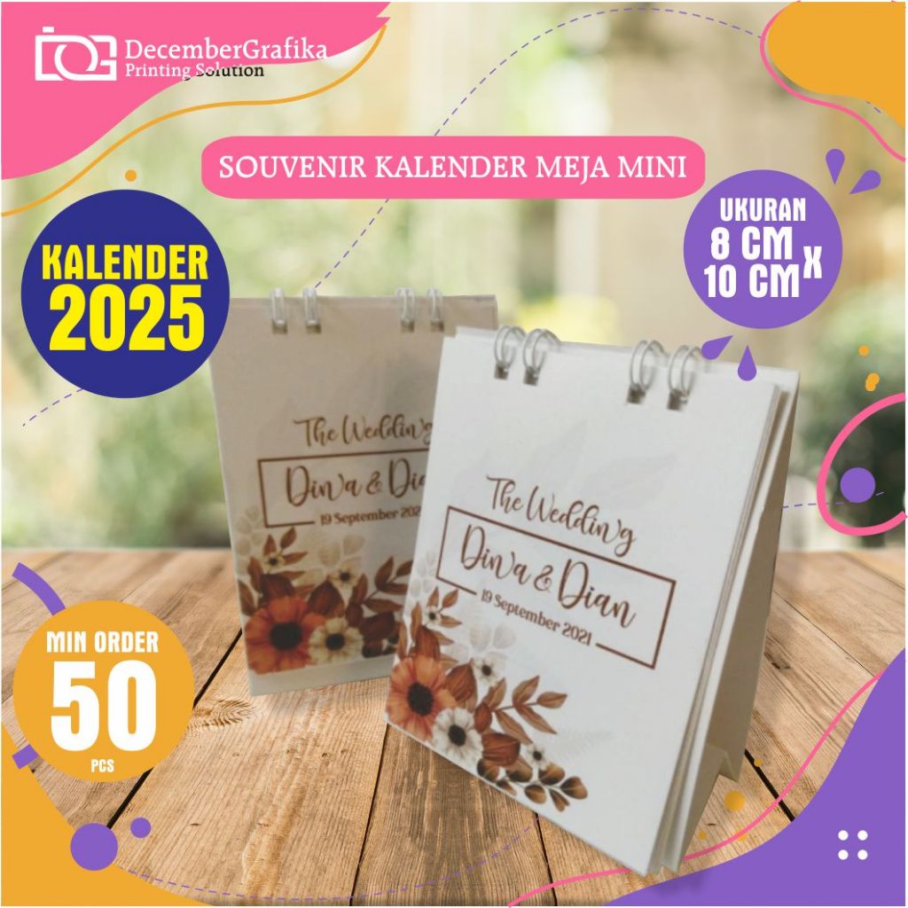 Jual SOUVENIR KALENDER MINI 2026 13 LEMBAR FULL CUSTOM ISTIMEWA ...