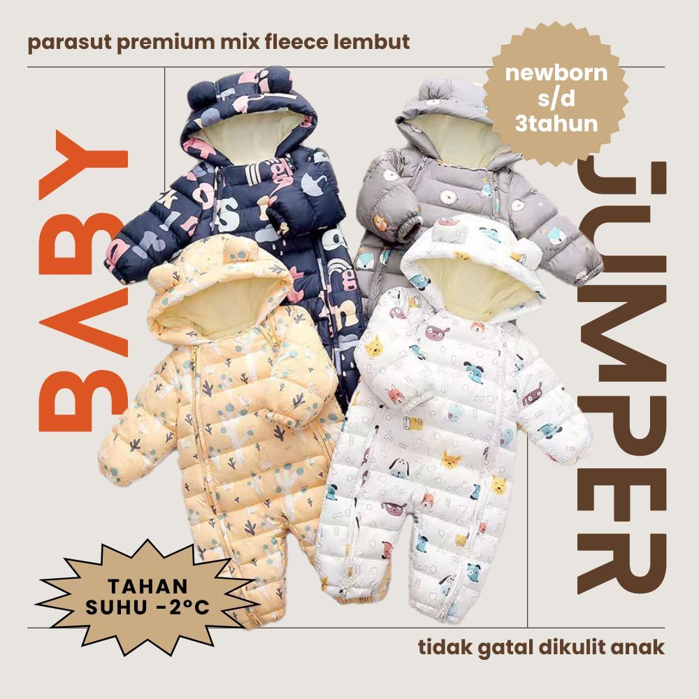 Jaket Hangat Anak Bayi Baby Winter Jumper Coat Jaket Overall Bayi  Bayi Winter Jumper Overalls Bayi