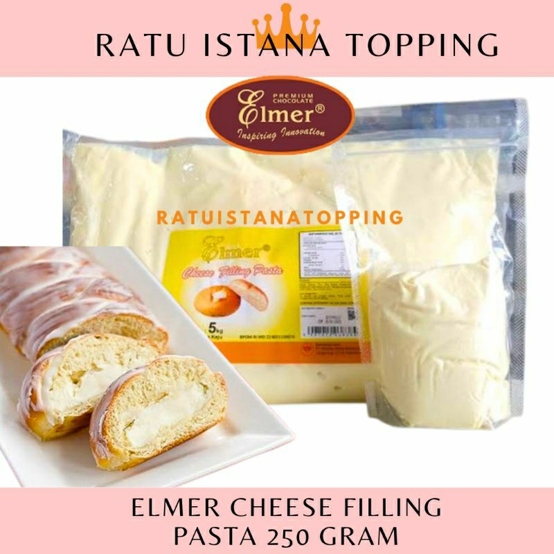 Jual ELMER CHEESE FILLING 250 GRAM KRIM PASTA KEJU ISIAN ROTI | Shopee ...