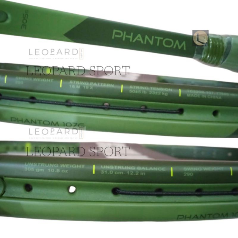 Jual Raket Tenis Prince Phantom 107G 305g Green / Tennis Racket ...