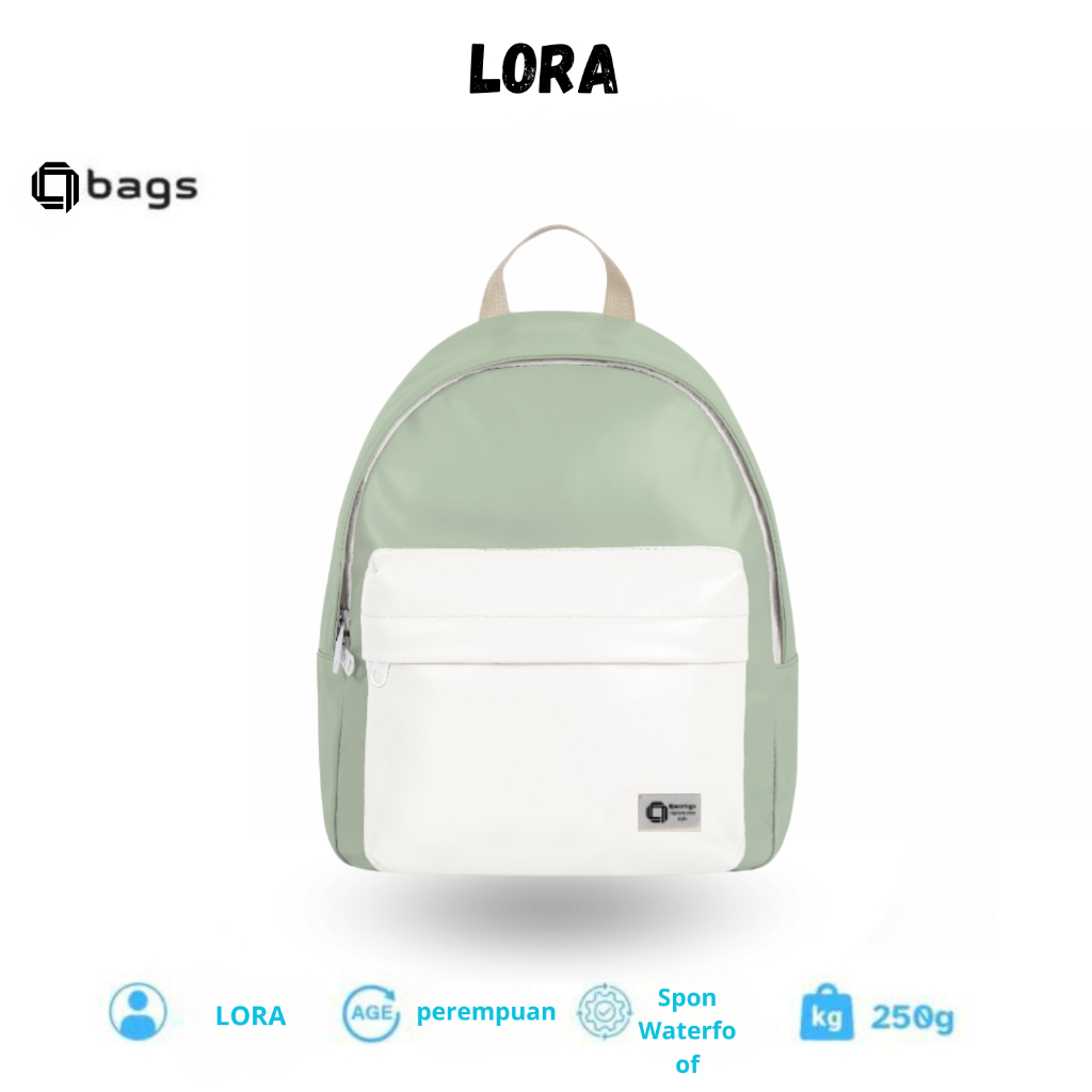 Jual Qwertys Beckpack Lora Tas Wanita Serbaguna | Shopee Indonesia